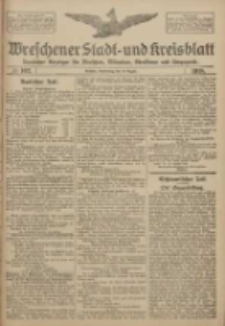 Wreschener Stadt und Kreisblatt: amtlicher Anzeiger für Wreschen, Miloslaw, Strzalkowo und Umgegend 1918.08.29 Nr102