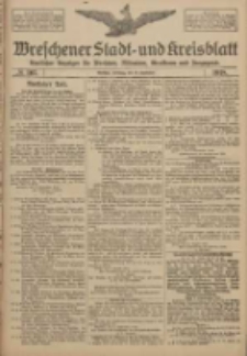 Wreschener Stadt und Kreisblatt: amtlicher Anzeiger f&uuml;r Wreschen, Miloslaw, Strzalkowo und Umgegend 1918.09.10 Nr107