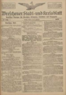 Wreschener Stadt und Kreisblatt: amtlicher Anzeiger f&uuml;r Wreschen, Miloslaw, Strzalkowo und Umgegend 1918.09.24 Nr113