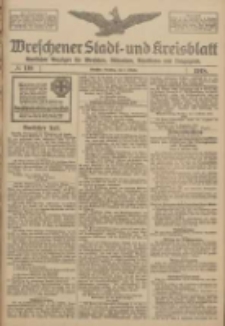 Wreschener Stadt und Kreisblatt: amtlicher Anzeiger f&uuml;r Wreschen, Miloslaw, Strzalkowo und Umgegend 1918.10.08 Nr119