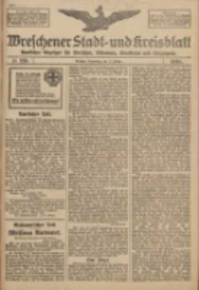 Wreschener Stadt und Kreisblatt: amtlicher Anzeiger f&uuml;r Wreschen, Miloslaw, Strzalkowo und Umgegend 1918.10.17 Nr123