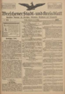 Wreschener Stadt und Kreisblatt: amtlicher Anzeiger f&uuml;r Wreschen, Miloslaw, Strzalkowo und Umgegend 1918.10.19 Nr124