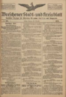 Wreschener Stadt und Kreisblatt: amtlicher Anzeiger f&uuml;r Wreschen, Miloslaw, Strzalkowo und Umgegend 1918.11.02 Nr131