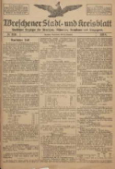 Wreschener Stadt und Kreisblatt: amtlicher Anzeiger f&uuml;r Wreschen, Miloslaw, Strzalkowo und Umgegend 1918.12.21 Nr153