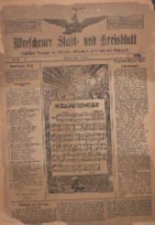 Wreschener Stadt und Kreisblatt: amtlicher Anzeiger für Wreschen, Miloslaw, Strzalkowo und Umgegend 1909.01.01 Nr1