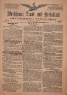 Wreschener Stadt und Kreisblatt: amtlicher Anzeiger für Wreschen, Miloslaw, Strzalkowo und Umgegend 1909.01.05 Nr2