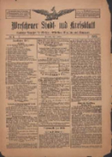 Wreschener Stadt und Kreisblatt: amtlicher Anzeiger für Wreschen, Miloslaw, Strzalkowo und Umgegend 1909.01.09 Nr4