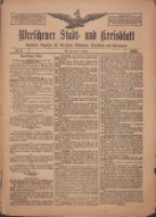 Wreschener Stadt und Kreisblatt: amtlicher Anzeiger für Wreschen, Miloslaw, Strzalkowo und Umgegend 1909.01.12 Nr5