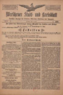 Wreschener Stadt und Kreisblatt: amtlicher Anzeiger für Wreschen, Miloslaw, Strzalkowo und Umgegend 1909.01.16 Nr7