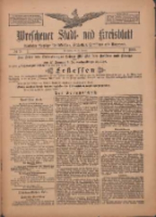 Wreschener Stadt und Kreisblatt: amtlicher Anzeiger für Wreschen, Miloslaw, Strzalkowo und Umgegend 1909.01.21 Nr9
