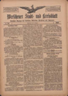 Wreschener Stadt und Kreisblatt: amtlicher Anzeiger für Wreschen, Miloslaw, Strzalkowo und Umgegend 1909.02.20 Nr22