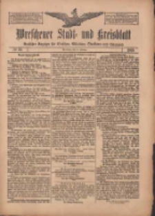 Wreschener Stadt und Kreisblatt: amtlicher Anzeiger f&uuml;r Wreschen, Miloslaw, Strzalkowo und Umgegend 1909.02.27 Nr25