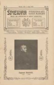 Śpiewak: miesięcznik literacko-muzyczny : organ Kół Śpiewackich w Rzeszy Niemieckiej 1912.02.01 R.6 Nr2