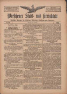 Wreschener Stadt und Kreisblatt: amtlicher Anzeiger f&uuml;r Wreschen, Miloslaw, Strzalkowo und Umgegend 1909.04.29 Nr50