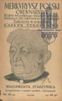 Merkuryusz Polski Ordynaryiny: dzieie wszystkiego świata w sobie zamykaiący dla informacyey pospolitey. 1938.10.30 Nr51