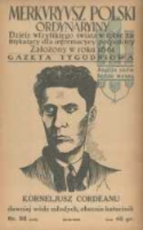 Merkuryusz Polski Ordynaryiny: dzieie wszystkiego świata w sobie zamykaiący dla informacyey pospolitey. 1938.11.20 Nr55