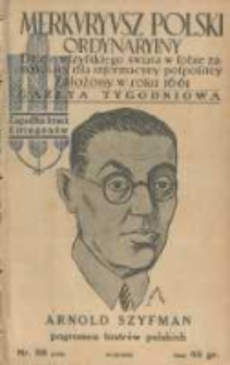 Merkuryusz Polski Ordynaryiny: dzieie wszystkiego świata w sobie zamykaiący dla informacyey pospolitey. 1938.11.27 Nr56