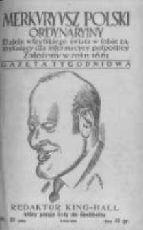 Merkuryusz Polski Ordynaryiny: dzieie wszystkiego świata w sobie zamykaiący dla informacyey pospolitey. 1939.08.06 Nr35