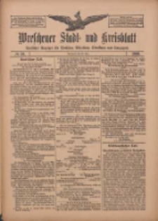Wreschener Stadt und Kreisblatt: amtlicher Anzeiger f&uuml;r Wreschen, Miloslaw, Strzalkowo und Umgegend 1909.05.20 Nr59