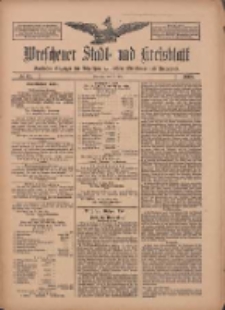 Wreschener Stadt und Kreisblatt: amtlicher Anzeiger f&uuml;r Wreschen, Miloslaw, Strzalkowo und Umgegend 1909.05.25 Nr61