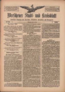 Wreschener Stadt und Kreisblatt: amtlicher Anzeiger f&uuml;r Wreschen, Miloslaw, Strzalkowo und Umgegend 1909.07.22 Nr85