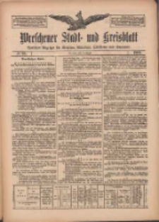 Wreschener Stadt und Kreisblatt: amtlicher Anzeiger f&uuml;r Wreschen, Miloslaw, Strzalkowo und Umgegend 1909.08.14 Nr95