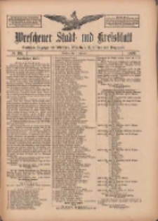 Wreschener Stadt und Kreisblatt: amtlicher Anzeiger für Wreschen, Miloslaw, Strzalkowo und Umgegend 1909.09.07 Nr105
