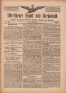 Wreschener Stadt und Kreisblatt: amtlicher Anzeiger für Wreschen, Miloslaw, Strzalkowo und Umgegend 1909.10.14 Nr121