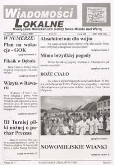 Wiadomości Lokalne 2011 R.11 Nr7(148)
