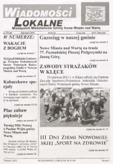 Wiadomości Lokalne 2011 R.11 Nr8(149)