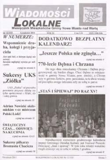 Wiadomości Lokalne 2011 R.11 Nr12(153)