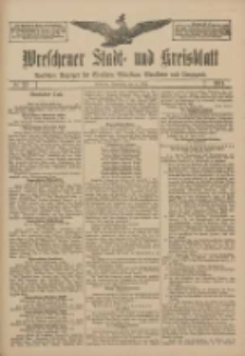 Wreschener Stadt und Kreisblatt: amtlicher Anzeiger f&uuml;r Wreschen, Miloslaw, Strzalkowo und Umgegend 1911.03.18 Nr33
