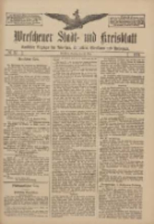 Wreschener Stadt und Kreisblatt: amtlicher Anzeiger f&uuml;r Wreschen, Miloslaw, Strzalkowo und Umgegend 1911.03.28 Nr37