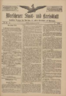 Wreschener Stadt und Kreisblatt: amtlicher Anzeiger für Wreschen, Miloslaw, Strzalkowo und Umgegend 1911.03.28 Nr37