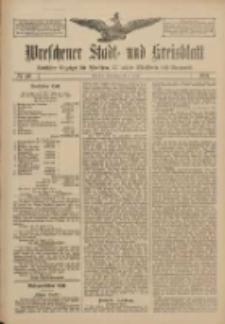 Wreschener Stadt und Kreisblatt: amtlicher Anzeiger f&uuml;r Wreschen, Miloslaw, Strzalkowo und Umgegend 1911.04.27 Nr50