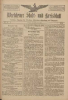 Wreschener Stadt und Kreisblatt: amtlicher Anzeiger f&uuml;r Wreschen, Miloslaw, Strzalkowo und Umgegend 1911.05.13 Nr57