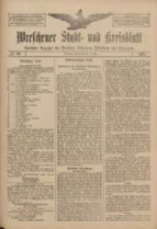Wreschener Stadt und Kreisblatt: amtlicher Anzeiger f&uuml;r Wreschen, Miloslaw, Strzalkowo und Umgegend 1911.05.18 Nr59