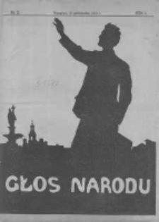 Głos Narodu: illustrowany tygodnik społeczno-literacki. 1913.10.26 R.1 No2