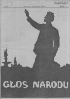 Głos Narodu: illustrowany tygodnik społeczno-literacki. 1913.11.09 R.1 No4
