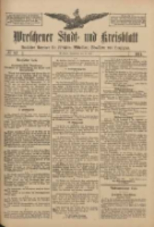 Wreschener Stadt und Kreisblatt: amtlicher Anzeiger f&uuml;r Wreschen, Miloslaw, Strzalkowo und Umgegend 1911.07.15 Nr83