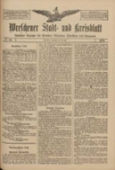 Wreschener Stadt und Kreisblatt: amtlicher Anzeiger f&uuml;r Wreschen, Miloslaw, Strzalkowo und Umgegend 1911.07.18 Nr84