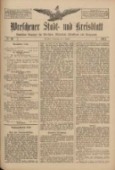 Wreschener Stadt und Kreisblatt: amtlicher Anzeiger f&uuml;r Wreschen, Miloslaw, Strzalkowo und Umgegend 1911.08.03 Nr91