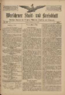 Wreschener Stadt und Kreisblatt: amtlicher Anzeiger f&uuml;r Wreschen, Miloslaw, Strzalkowo und Umgegend 1911.08.21 Nr99