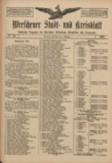 Wreschener Stadt und Kreisblatt: amtlicher Anzeiger f&uuml;r Wreschen, Miloslaw, Strzalkowo und Umgegend 1911.09.09 Nr107