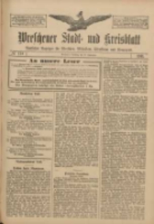 Wreschener Stadt und Kreisblatt: amtlicher Anzeiger f&uuml;r Wreschen, Miloslaw, Strzalkowo und Umgegend 1911.09.27 Nr114