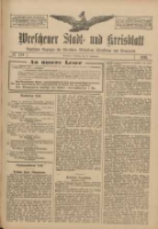 Wreschener Stadt und Kreisblatt: amtlicher Anzeiger für Wreschen, Miloslaw, Strzalkowo und Umgegend 1911.09.27 Nr114