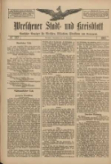 Wreschener Stadt und Kreisblatt: amtlicher Anzeiger f&uuml;r Wreschen, Miloslaw, Strzalkowo und Umgegend 1911.11.18 Nr137