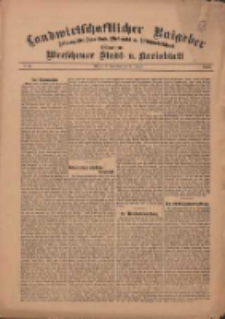 Landwirtschaftlicher Ratgeber: Zeitung für Ackerbau, Viehzucht u. Milchwirtschaft: Beilage zum Wreschener Stadt- u. Kreisblatt 1912.01.13 Nr2
