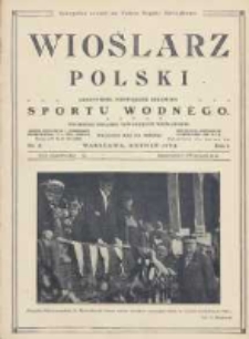 Wioślarz Polski: czasopismo, poświęcone sprawom sportu wodnego 1925.08 R.1 Nr5
