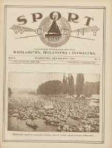 Sport Wodny: czasopismo poświęcone sprawom wioślarstwa, żeglarstwa i pływactwa 1926.04.25 R.2 Nr5